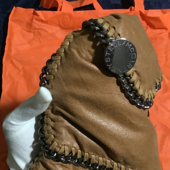 ๐ Stella McCartney Brown Suede Chain Purse- Falabella Shoulder Bag - Picture 8 of 9